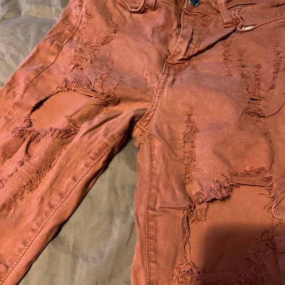 Distressed rust skinnies - Picture 3 of 5